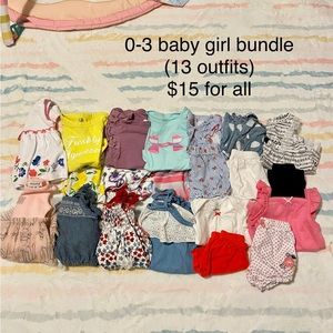 0-3 month baby girls bundle!